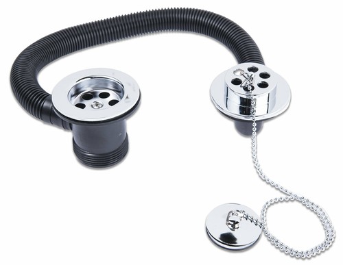 Brass bath waste with - waste,