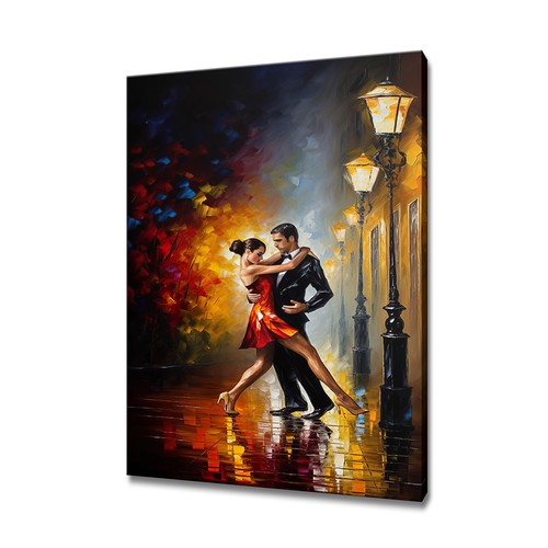 Tango dancing couple painting - tango,