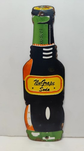 Vintage nugrape soda bottle - vintage,