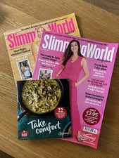 2 x SLIMMING WORLD MAGAZINES AUG/SEPT & OCT 2025 WITH FREE RECIPE BOOK