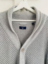 GANT, men's shawl-collar knit
