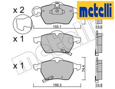 FRONT BRAKE PADS SET 22-0118-1