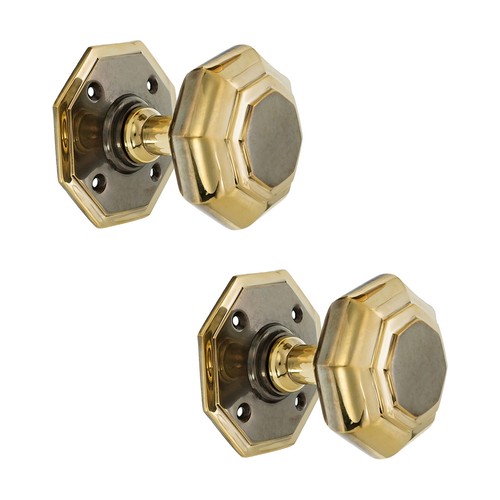 Door knobs pair victorian - door,