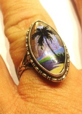 STERLING STUNNING TLM THOMAS L MOTT LARGE BUTTERFLY WING RING SIZE U