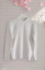 H&M White Cotton Jumper Womens