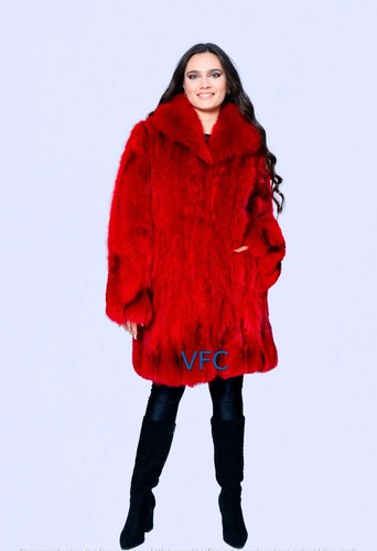 Red fox fur - red, coat,