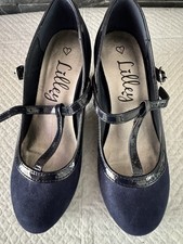 Navy blue bar mary jane - mary,