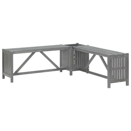 Garden bench with planter - garden,