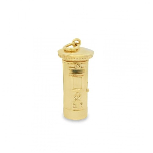 9ct yellow gold - gold, post