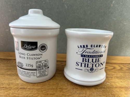 Long clawson blue stilton pots - clawson,