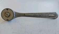 Rare Vintage 1/2” Drive Ratchet By Tipco CB44 8" Long Made In England 