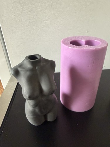 Silicone body vase - silicone, mould-