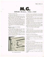 MG MGA COUPE ROADSTER 1956-59