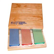 DMT Diamond Whetstones - 3 Stone Set In Wood Box - Extra Fine/Fine/Coarse W6EFC