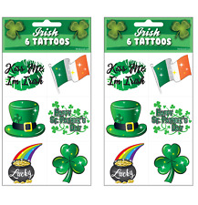 12 Irish TEMPORARY TATTOOS