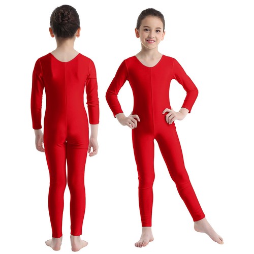 Kid girls long sleeve dance - long,