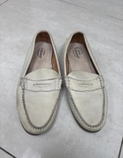 Cream Sebago boat shoes /