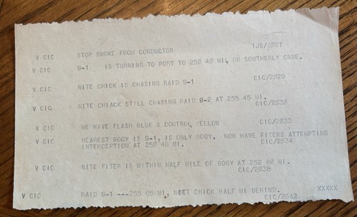 Ww2 original radio log - log, okinawa