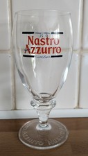 Nastro Azzuro Lager 0.5l Glass Stemmed Hardly Used