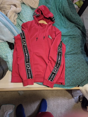 Red armani tracksuit - armani, in
