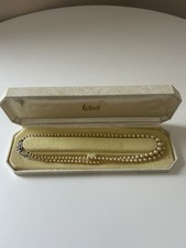 Vintage simulated pearl double