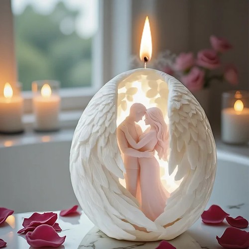 Angel couple candle mold - couple,