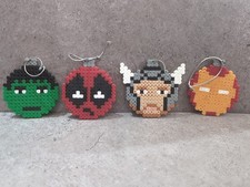Marvel Hama Bead Hanging Christmas Tree Decorations Set 4