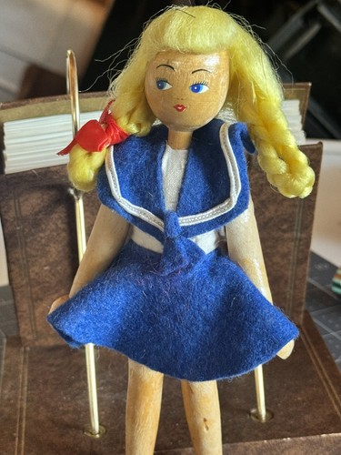 Vintage polish wooden peg - vintage,