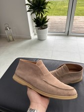 Loro Piana Open Walk Tan Suede