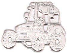 Earring Tractor Silver 925