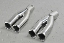 JAGUAR XJS XJR-S SPORT REAR TWR TWIN STAINLESS STEEL EXHAUST TIPS BOX V12 48MM
