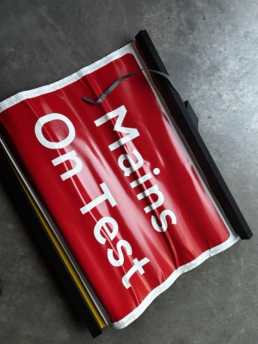 Mains test safety testing - mains, on