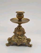 Vintage Cast Brass Candlestick