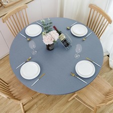 Round Fitted Vinyl Tablecloth