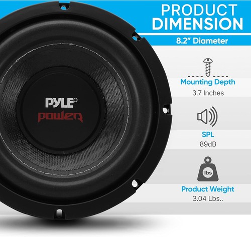 Pyle plpw8d 800w inch - inch, dual