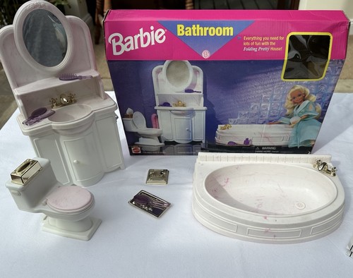 Barbie bathroom bath - -, toilet