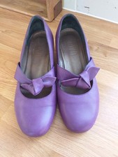 RIVA PURPLE LEATHER SHOES WITH