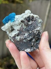 Cavansite Flower on Heulandite