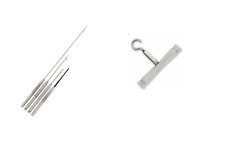 4PC BAITING TOOL STAINLESS STEEL BOILIE NEEDLE BAIT DRILL and knot puller