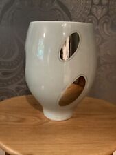 Vase ceramic duck egg blue