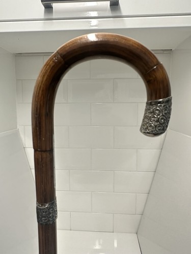 Antique bamboo walking - antique,