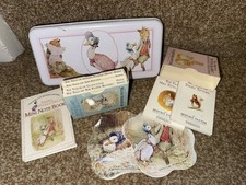 Peter Rabbit Beatrix Potter  Pink Pencil Tin Bundle Stickers Etc