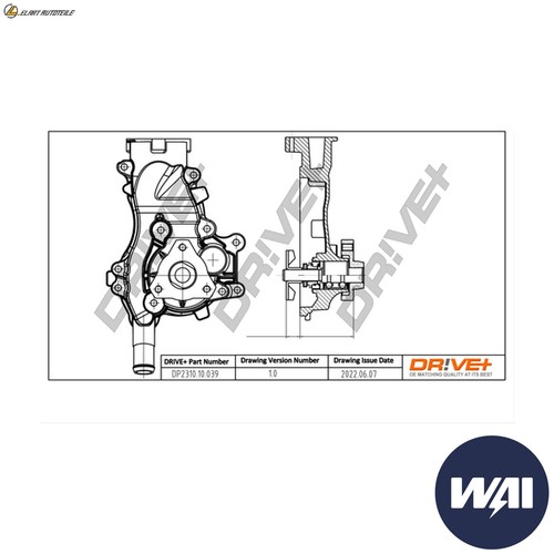 Water pump dp2310 - water, for