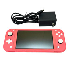 Refurbished Nintendo Switch Lite Coral Console & Charger Region free Ship First