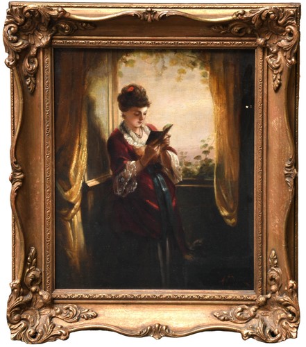 Antique oil painting canvas - oil, on