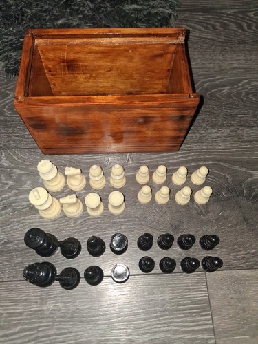 Old chess pieces vintage - old, in