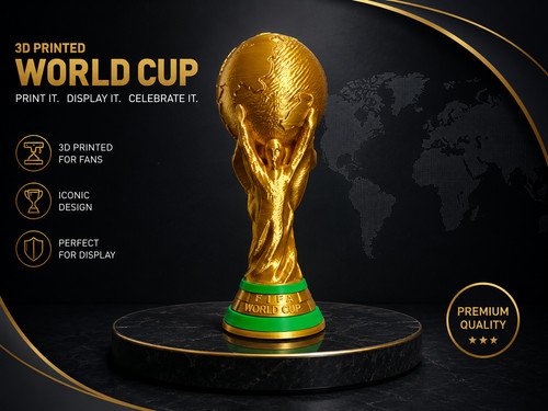 World cup replica - world, 3d