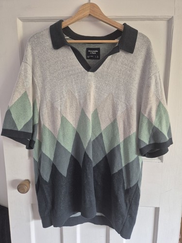 Abercrombie fitch knit polo - &,