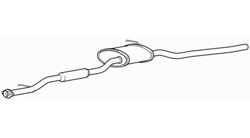 Centre exhaust middle silencer - exhaust,