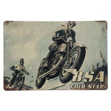 BSA Gold Star Tin Sign British
